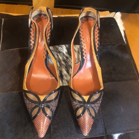 Bottega Veneta Multi Color Python Shoe - Picture 3 of 3